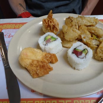 Hong Kong Buffet - Crab rangoon, sushi and calamari - Chinese Near Me - Cranston, Rhode Island