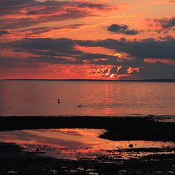 Anchor Inn Bed and Breakfast - Sun down in Bay st. Marie