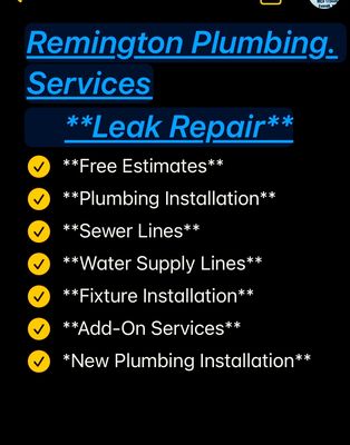 Remington Plumbing Services