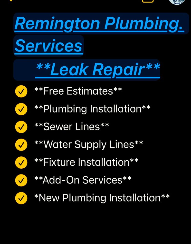 Slide of Remington Plumbing Services