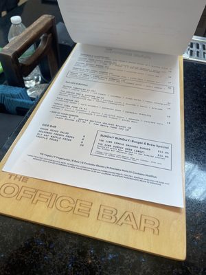 Menu photo 3 The Office Bar Atlanta, GA