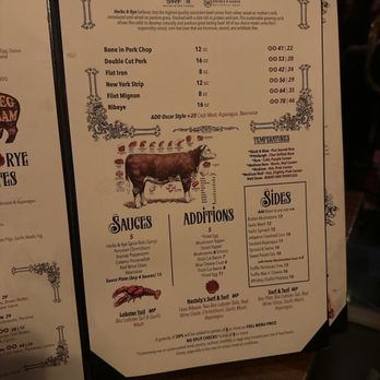 Herbs & Rye - Menu - Steakhouses Near Me - Las Vegas, Nevada