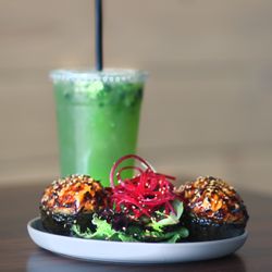 MUSE Fusion+Sushi - Birds nest and cucumber mint limeade.