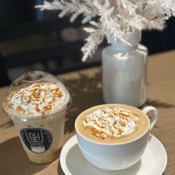 Ginger House Coffee - Iced Frosted Pumpkin Latte and Hot Frosted Pumpkin Latte