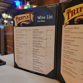 Triple J Chophouse & Brew - Wine list - Steakhouses Near Me - Lubbock, Texas