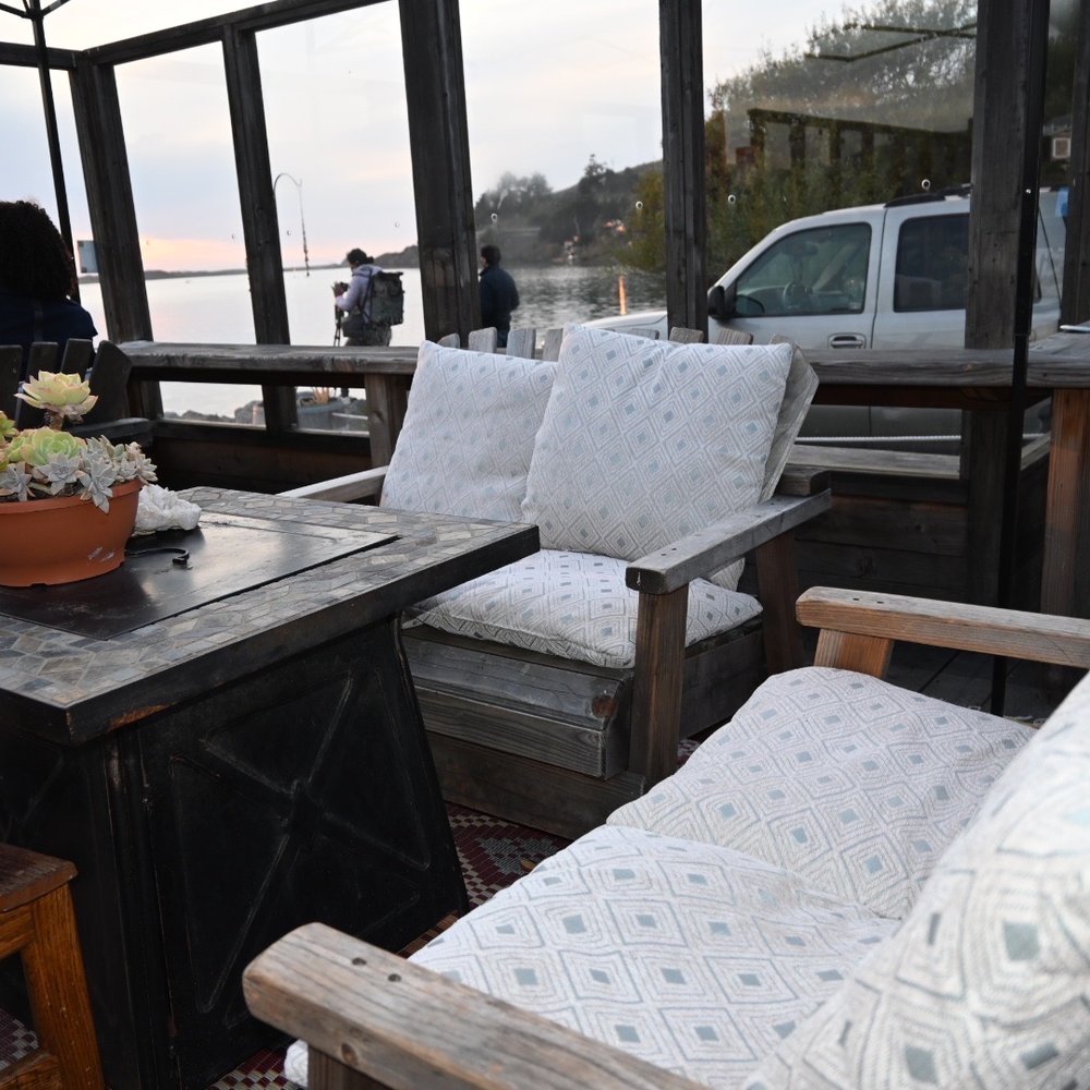 Tasting by the Sea Wine Bar - outdoor seating - Wine Bars Near Me - Jenner, California Tasting by the Sea Wine Bar - outdoor seating - Wine Bars Near Me - Jenner, California
