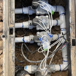 All In One Landscape - Completed valve replacement. Before completed work it was leaking, submerged in water/mud and had roots tangled around the system.