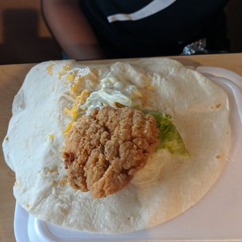Cook Out - Chicken wrap - unwrapped! - Fast Food Near Me - Harrisonburg, Virginia