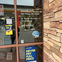 San Diego Gas - 4S Ranch Shell - No hours on the window