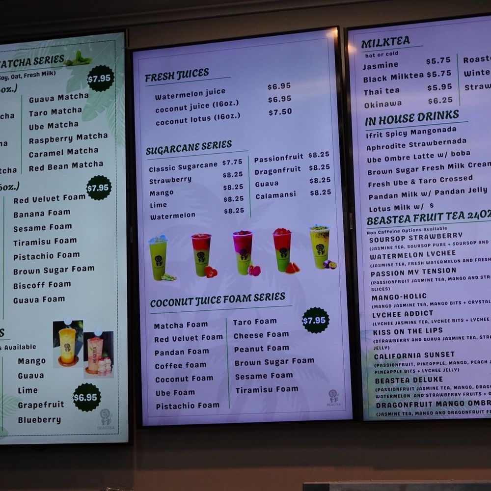Beastea - Menu - Coffee & Tea Near Me - Santa Clara, California Beastea - Menu - Coffee & Tea Near Me - Santa Clara, California