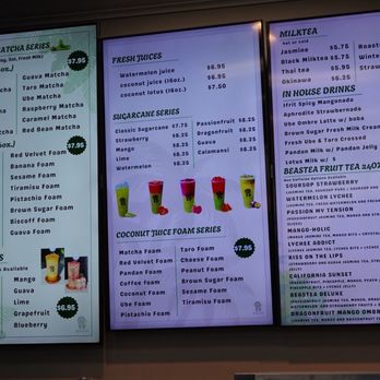 Beastea - Menu - Coffee & Tea Near Me - Santa Clara, California