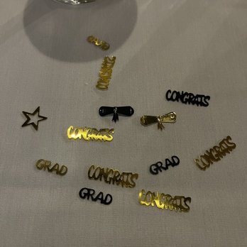 Massimo Restaurant - Super cute graduation confetti all over the table - Italian Near Me - Providence, Rhode Island Massimo Restaurant - Super cute graduation confetti all over the table - Italian Near Me - Providence, Rhode Island