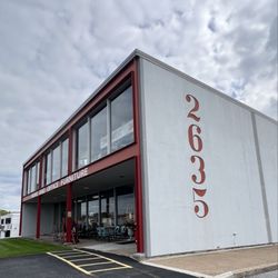Red Door Consignment Gallery - I was amazed at the clouds in the sky over Red Door Consignment. Is some inclement weather brewing?