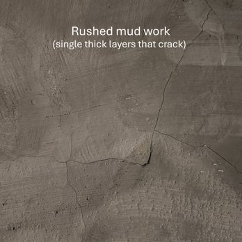 Tri state bros construction - 6/16/26 - Single thick layer of mud applied instead of several thin coats, causing cracking - Roofing Near Me - Whitinsville, Massachusetts Tri state bros construction - 6/16/26 - Single thick layer of mud applied instead of several thin coats, causing cracking - Roofing Near Me - Whitinsville, Massachusetts