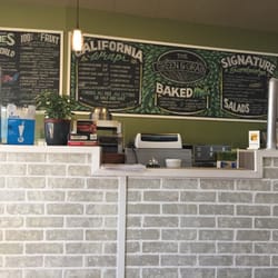 The Green & Grain - Menu + prep area