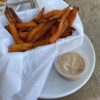 Greenleaf Kitchen & Cocktails - Baked Sweet Potato Fries - New American Near Me - Costa Mesa, California Greenleaf Kitchen & Cocktails - Baked Sweet Potato Fries - New American Near Me - Costa Mesa, California