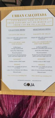 Menu photo 6 Goja Rooftop Barcelona, B Menu photo 6 Goja Rooftop Barcelona, B