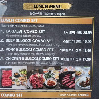 Kkoki Korean BBQ - Lunch combo specials - Korean Near Me - Denver, Colorado