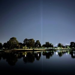 Sunset Park is beautiful at night, especially around the lake. It's a peaceful spot for an evening walk once the temperature cool