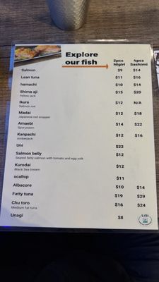 Menu photo 3 Origin Sushi Pleasanton, CA