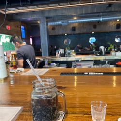 Vibes Kitchen & Bar - Sitting at bar, visiting with a very pleasant bartender.