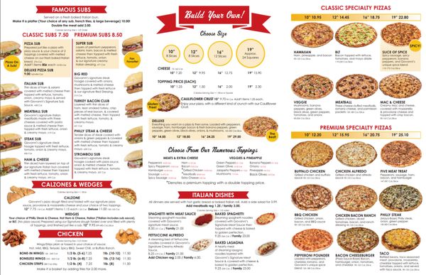 Menu photo 2 Giovanni's Pizza Hurricane, WV