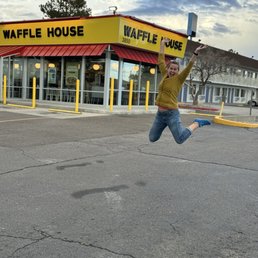 The outside of Waffle House The outside of Waffle House