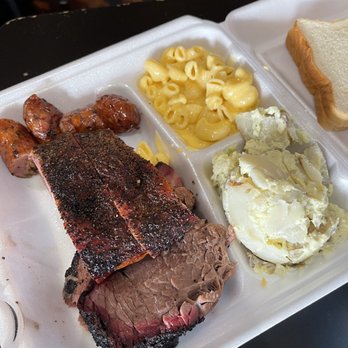 B-Daddy's BBQ - 3 Meat Plate! - Barbeque Near Me - Helotes, Texas B-Daddy's BBQ - 3 Meat Plate! - Barbeque Near Me - Helotes, Texas