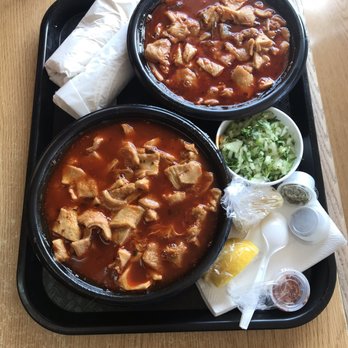 Super Oscar's Mexican Food - two bowls of soup on a tray - Tacos Near Me - Phoenix, Arizona Super Oscar's Mexican Food - two bowls of soup on a tray - Tacos Near Me - Phoenix, Arizona