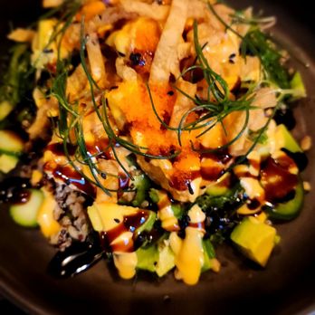 The Corner Drafthouse - Bang bang salmon bowl with grains - Gastropubs Near Me - San Diego, California The Corner Drafthouse - Bang bang salmon bowl with grains - Gastropubs Near Me - San Diego, California