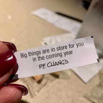 P.F. Chang's - Yes, please!!! My 60th BD fortune! - Chinese Near Me - Friendswood, Texas P.F. Chang's - Yes, please!!! My 60th BD fortune! - Chinese Near Me - Friendswood, Texas