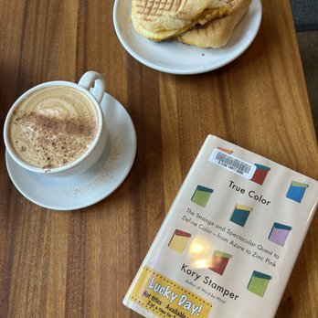 Bread & Honey Cafe - Latte and breakfast sandwich - Cafes Near Me - Portland, Oregon