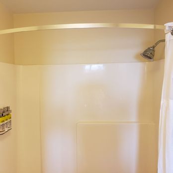 Staybridge Suites - The bowed shower curtain rod for a little extra room. - Hotels Near Me - Glenview, Illinois Staybridge Suites - The bowed shower curtain rod for a little extra room. - Hotels Near Me - Glenview, Illinois