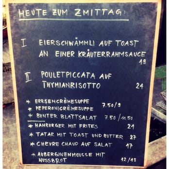Piazza - Die Mittagskarte ändert täglich - Mediterranean Near Me - Zürich, ZH