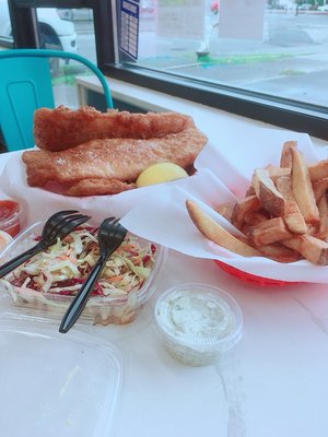 Salty Blue Fish & Chips by null