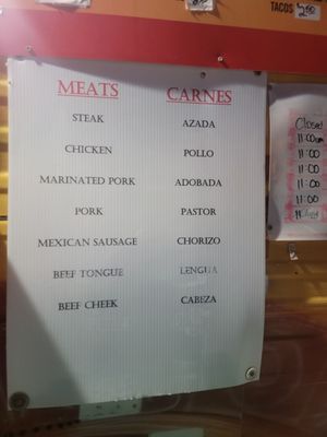 Menu photo 2 Rico's Tacos Ames, IA