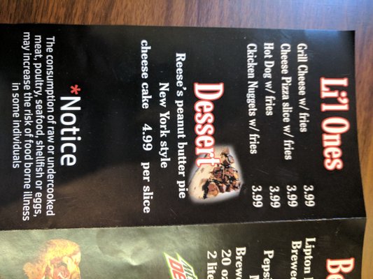 Menu photo 1 Ebenezer Pizzeria Summerville, SC