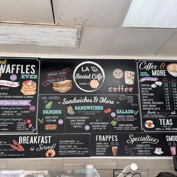 LA Social Cafe - menu - Coffee & Tea Near Me - West Covina, California