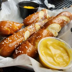Hardball Cafe - Soft pretzel with dipping sauces