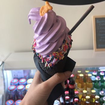 The Pond - Ube w/ Char Cone - Ice Cream & Frozen Yogurt Near Me - Arcadia, California The Pond - Ube w/ Char Cone - Ice Cream & Frozen Yogurt Near Me - Arcadia, California
