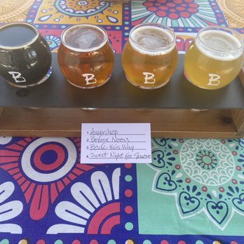 Barnstable Brewing - Flight of Beers - Breweries Near Me - Barnstable, Massachusetts