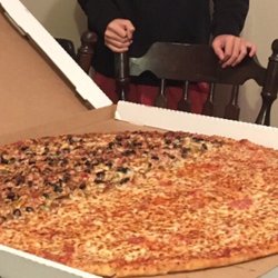 Maddy's Pizza - Half Pepperoni and cheese, half loaded!!