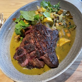 Stone Cellar Bistro - Cast iron seared hanger steak - New American Near Me - Arvada, Colorado
