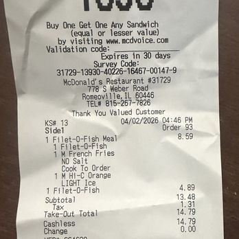 McDonalds - Fast Food Near Me - Romeoville, Illinois
