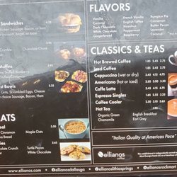 Ellianos Coffee - Breakfast sandwiches and various drinks