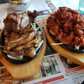 BCD Tofu House - Two favorites! The galbi and spicy pork bulgogi. - Korean Near Me - Irvine, California