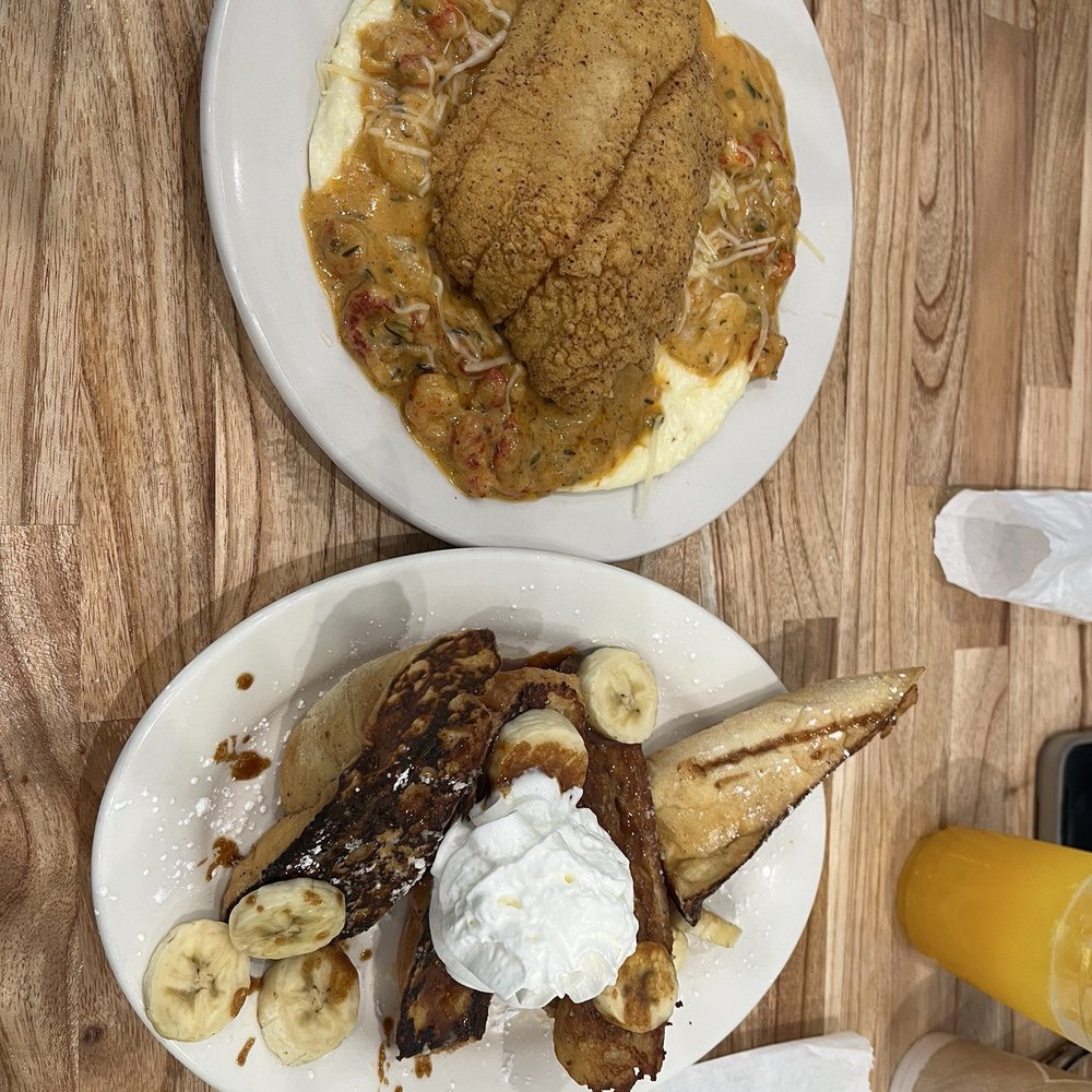 Bayou Belle Cafe - Stuffed French toast and seafood grits - Breakfast & Brunch Near Me - New Orleans, Louisiana Bayou Belle Cafe - Stuffed French toast and seafood grits - Breakfast & Brunch Near Me - New Orleans, Louisiana