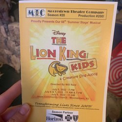 Moorestown Theater Company - Playbill of my directorial debut!