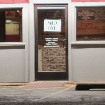 Tyler's Barbeque - When bbq is sold out at the end of the day - A storefront door with a "Sold Out" sign is visible, with the store closed and no customers present. - Barbeque Near Me - Amarillo, Texas