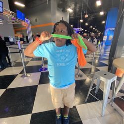 Sky Zone Trampoline Park - He is on fire